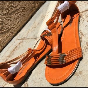 Orange Sandals